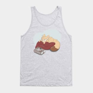 Fennec Fox with Magic Book Tank Top